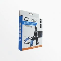 CapelliSport FITNESS EQUIPMENT FLAT RESISTANCE BAND WITH HANDLES 2 CapelliSport FITNESS EQUIPMENT FLAT RESISTANCE BAND WITH HANDLES