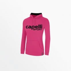 Capellisport.com WOMEN'S LOGO FLEECE RAGLAN PULLOVER HOODIE