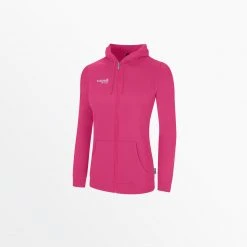 CapelliSport WOMEN'S BASICS FLEECE ZIP UP HOODIE TOPS