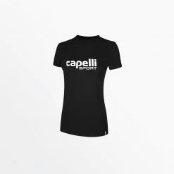 Capellisport.com WOMEN’S LOGO TEE W OVERSIZED CENTER LOGO TOPS