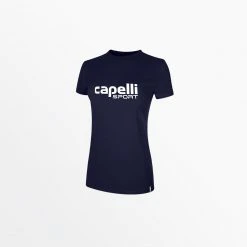 Capellisport.com WOMEN’S LOGO TEE W OVERSIZED CENTER LOGO TOPS