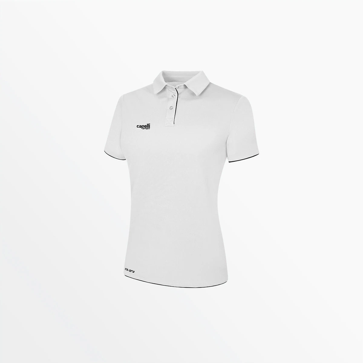 AGA-2109X-1_WHITE_BLACK.jpg CapelliSport TOPS WOMEN'S BASICS I POLY POLO