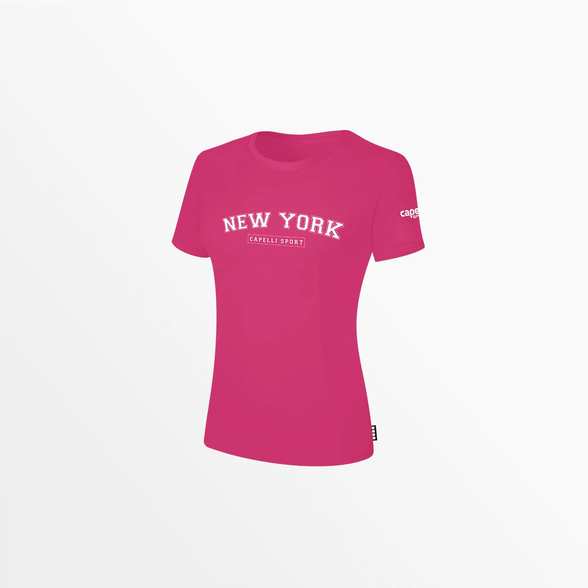 AGA-2173-1_CSP-1026_PINK_WHITE.jpg CapelliSport NY CLASSIC - WOMEN'S SHORT SLEEVE TEE SHIRT