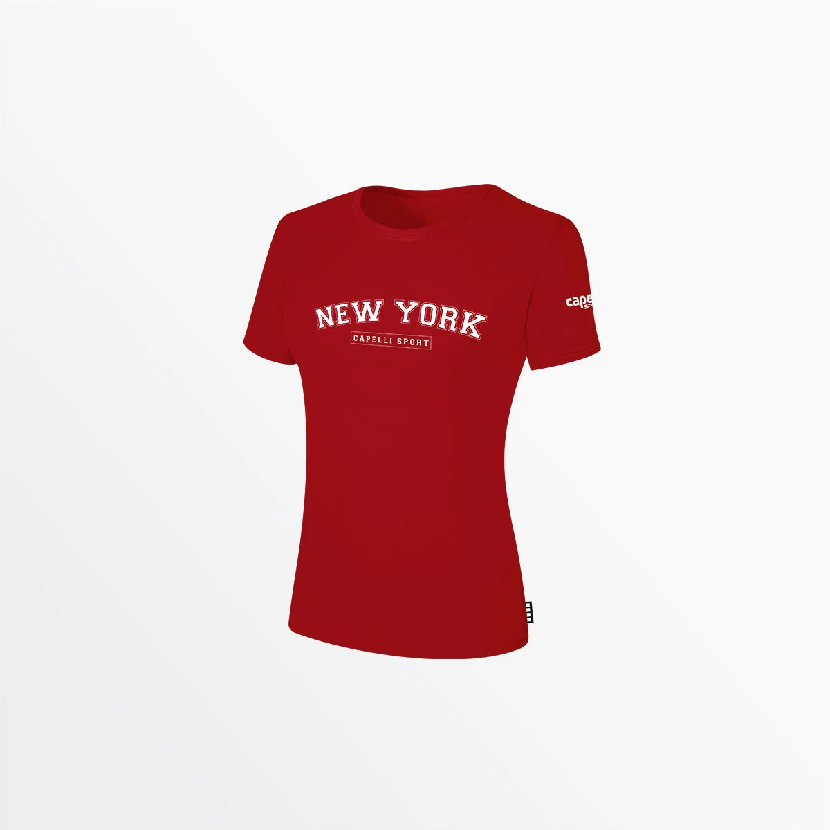 AGA-2173-1_CSP-1026_RED_WHITE.jpg CapelliSport NY CLASSIC - WOMEN'S SHORT SLEEVE TEE SHIRT