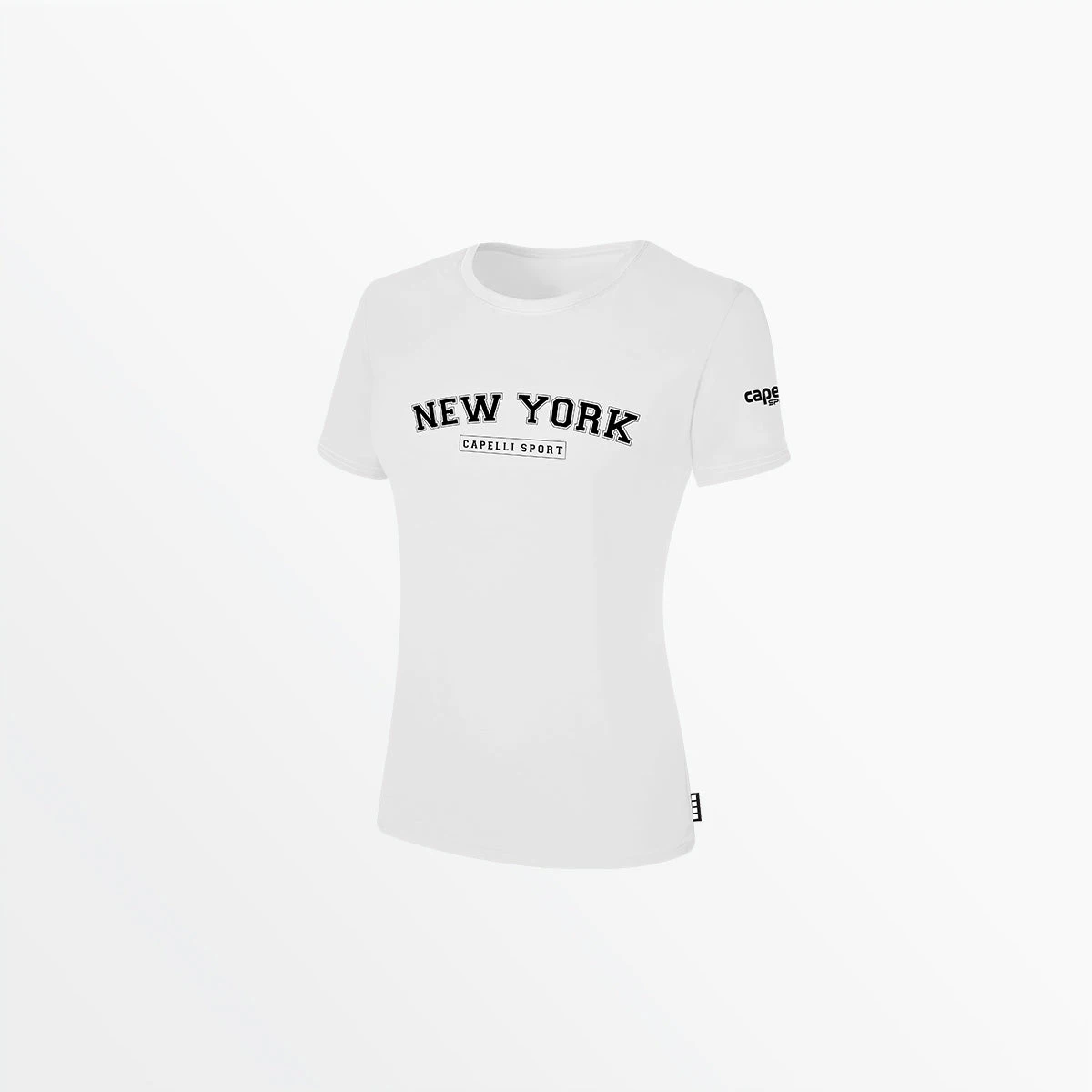 AGA-2173-1_CSP-1026_WHITE_BLACK.jpg CapelliSport NY CLASSIC - WOMEN'S SHORT SLEEVE TEE SHIRT