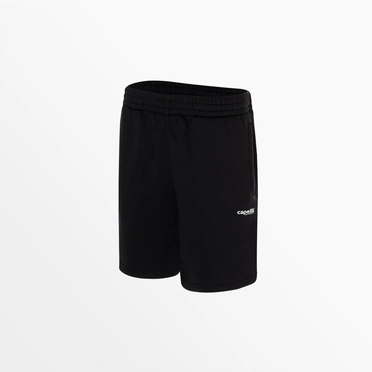 AGA-2297BLACK.jpg Capellisport.com YOUTH BASICS FLEECE SHORTS BOTTOMS