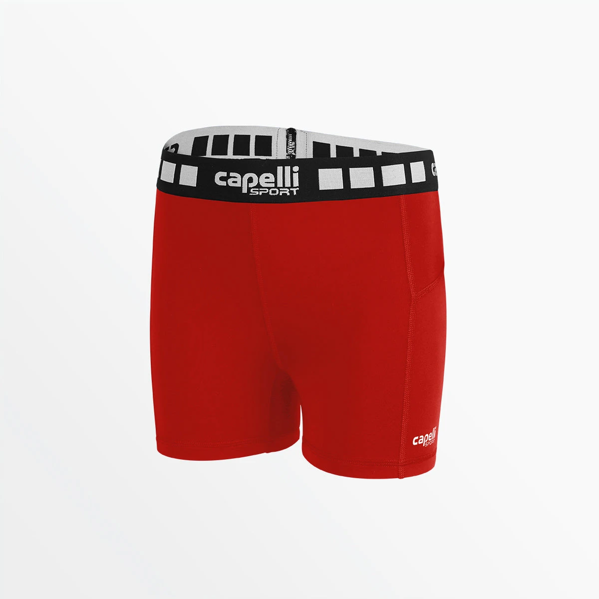AGA-2315REDWHITE.jpg CapelliSport BOTTOMS WOMEN'S 5" PERFORMANCE SHORTS