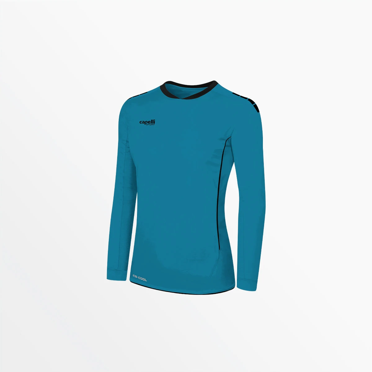 AGA-3270NEONBLUEBLACK.jpg CapelliSport TOPS WOMEN'S SPARROW II LONG SLEEVE GOALKEEPER JERSEY W/OUT PADDING