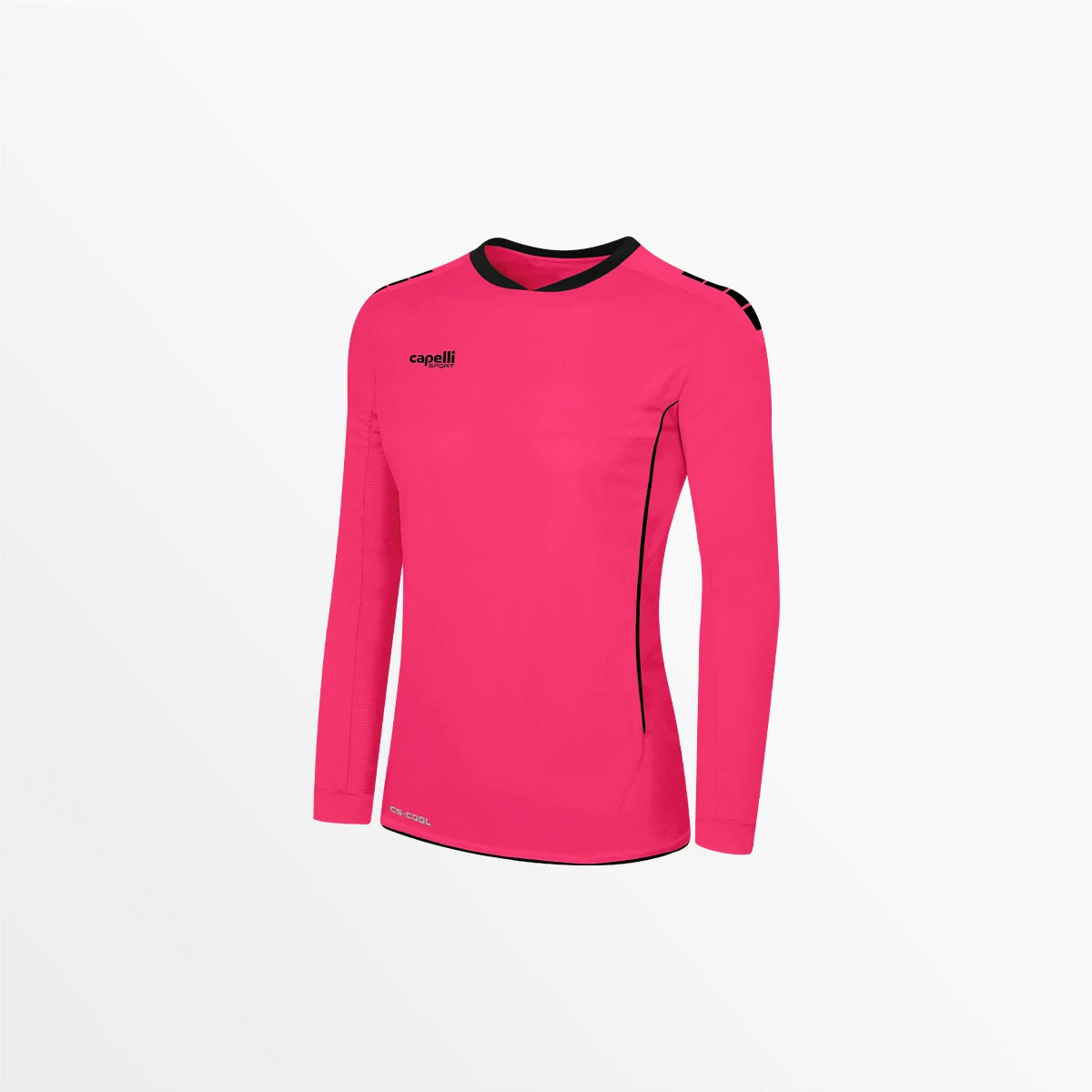 AGA-3270NEONPINKBLACK.jpg CapelliSport TOPS WOMEN'S SPARROW II LONG SLEEVE GOALKEEPER JERSEY W/OUT PADDING