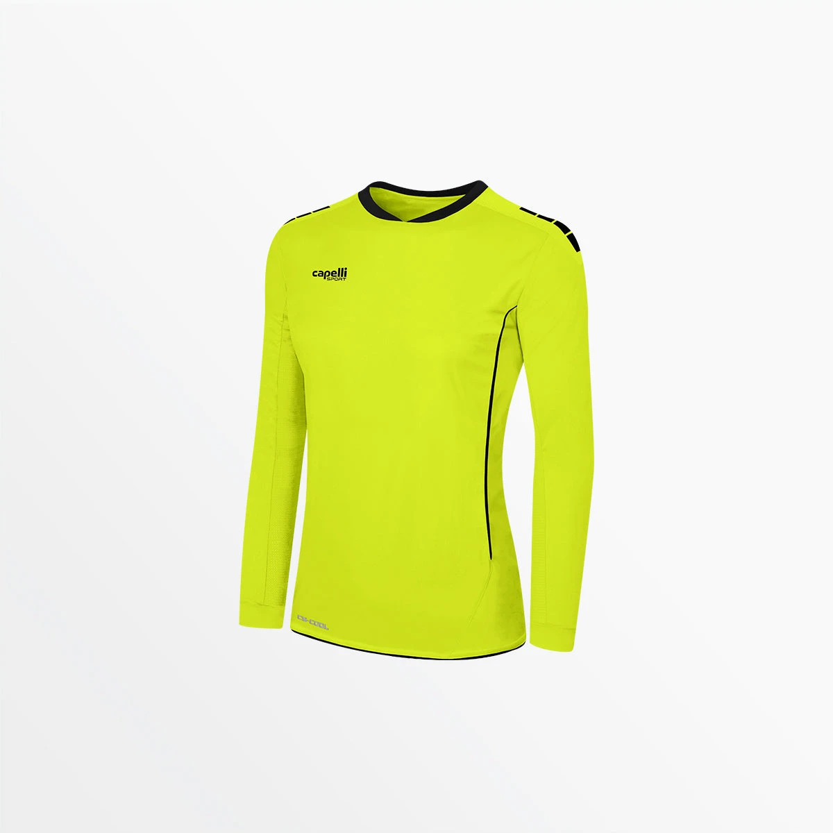 AGA-3270NEONYELLOWBLACK.jpg CapelliSport TOPS WOMEN'S SPARROW II LONG SLEEVE GOALKEEPER JERSEY W/OUT PADDING