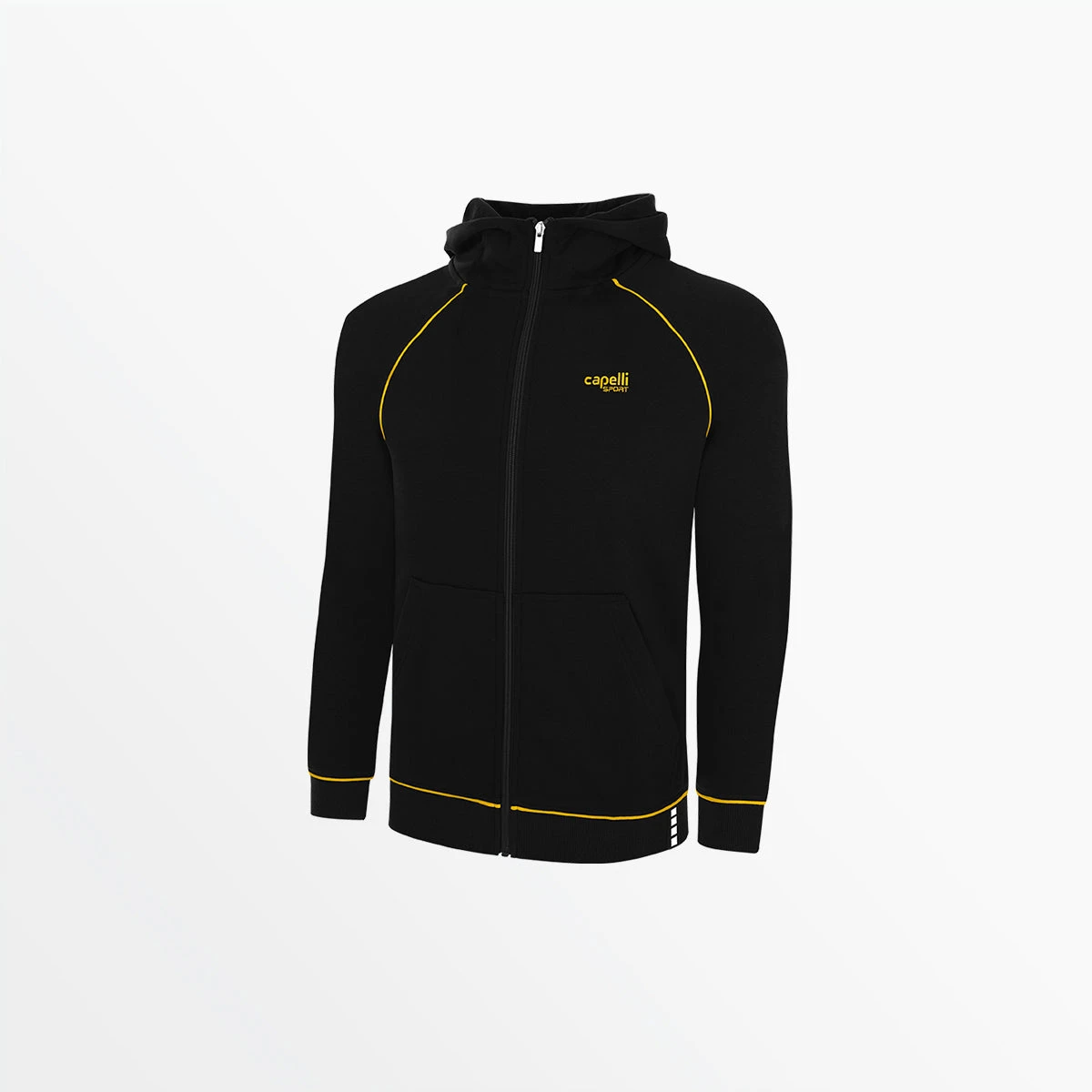 AGA-3400LFSBLACKGOLD.jpg Capellisport.com TOPS MEN'S LIFESTYLE EMPIRE ZIP UP HOODIE