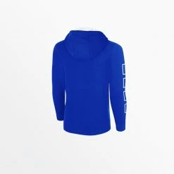 Capellisport.com MEN'S LIFESTYLE FLEECE HOODIE WITH LOGO AND 4 CUBE SLEEVES