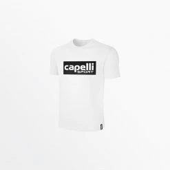 Capellisport.com TOPS YOUTH LIFESTYLE CREW NECK TEE W/ OVERSIZED CENTER LOGO