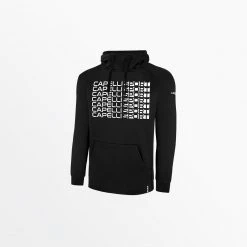 Capellisport.com MEN'S LIFESTYLE THERMA FLEECE PULLOVER HOODIE W/ FRONT REPEATING LOGO