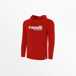 Capellisport.com YOUTH LOGO FLEECE PULLOVER HOODIE TOPS