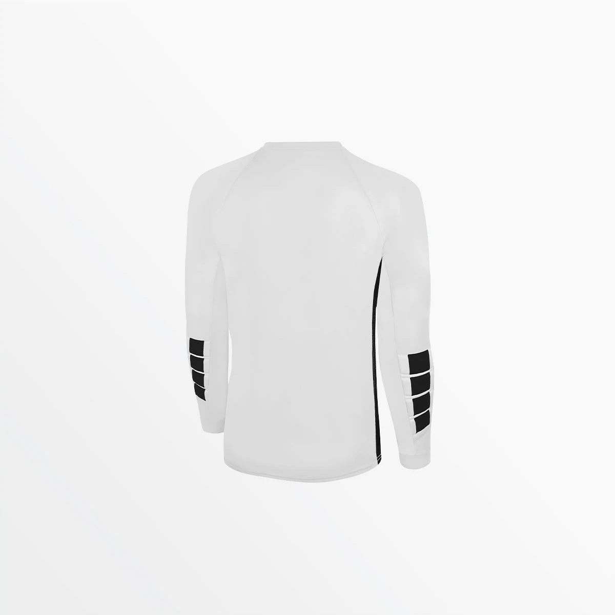 AGA-3628WHITEBLACKBK.jpg CapelliSport MEN'S MADISON STATIC LONG SLEEVE GOALKEEPER JERSEY WITH PADDING TOPS