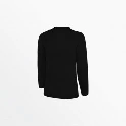 Capellisport.com WOMEN'S BASICS CREW NECK LONG SLEEVE POLY TEE TOPS