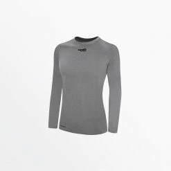 Capellisport.com WOMEN'S BASICS CREW NECK LONG SLEEVE POLY TEE TOPS