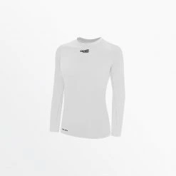 Capellisport.com WOMEN'S BASICS CREW NECK LONG SLEEVE POLY TEE TOPS