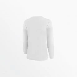 Capellisport.com WOMEN'S BASICS CREW NECK LONG SLEEVE POLY TEE TOPS