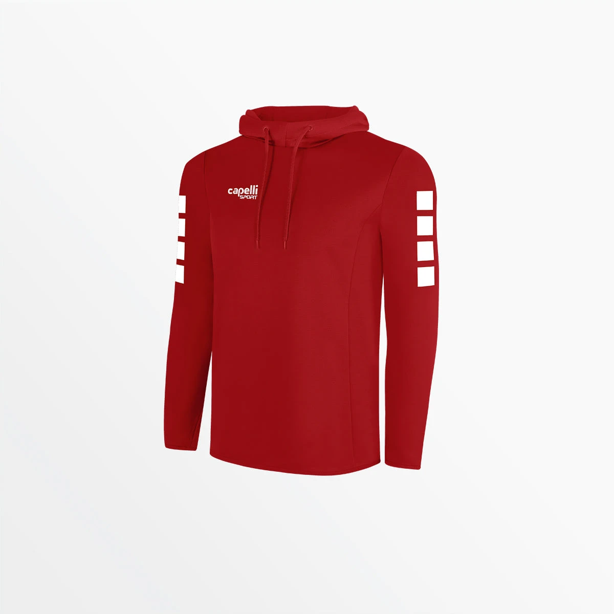 AGA-3901REDWHITE.jpg CapelliSport ADULT BASICS I HOODED TRAINING TOP