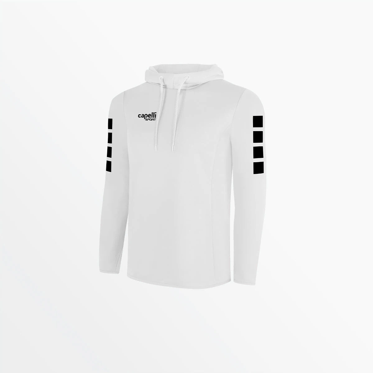 AGA-3901WHITEBLACK.jpg CapelliSport ADULT BASICS I HOODED TRAINING TOP