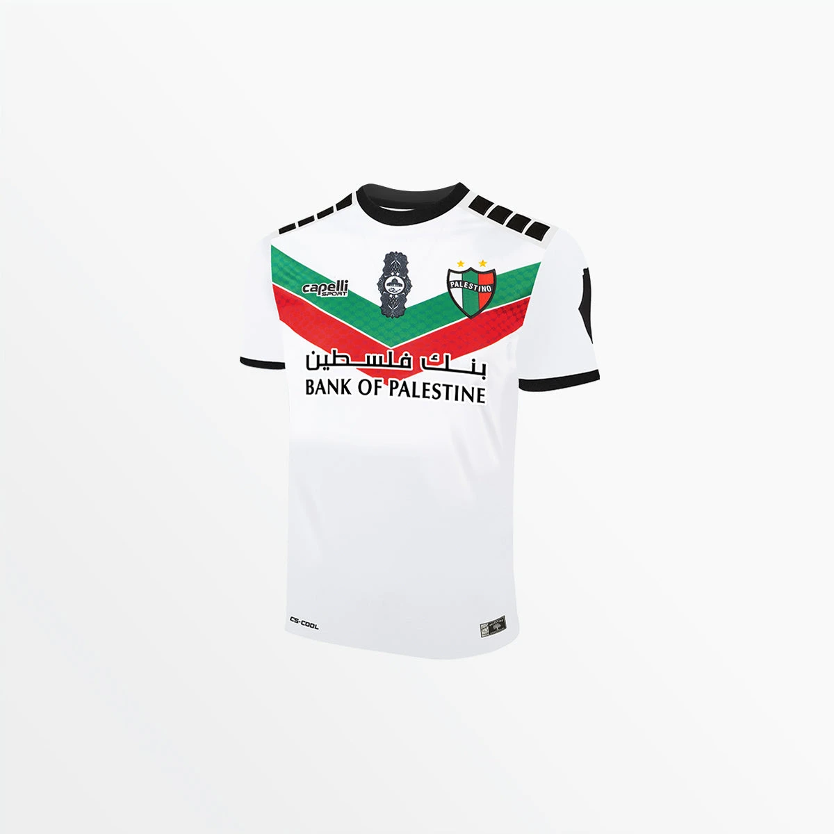 AGA-6460WHITEBLACK.jpg Capellisport.com ADULT PALESTINO BROOKLYN CHEVRON SHORT SLEEVE JERSEY TOPS