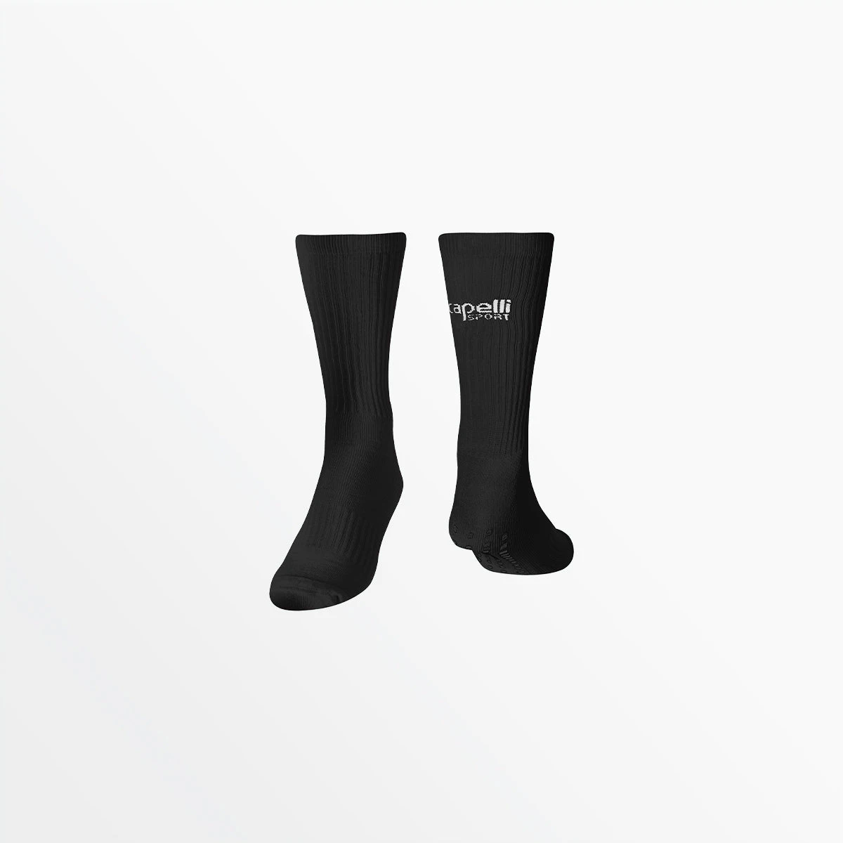 AGX-1706BLACKWHITE.jpg CapelliSport CS CREW SOCK WITH GRIPPERS