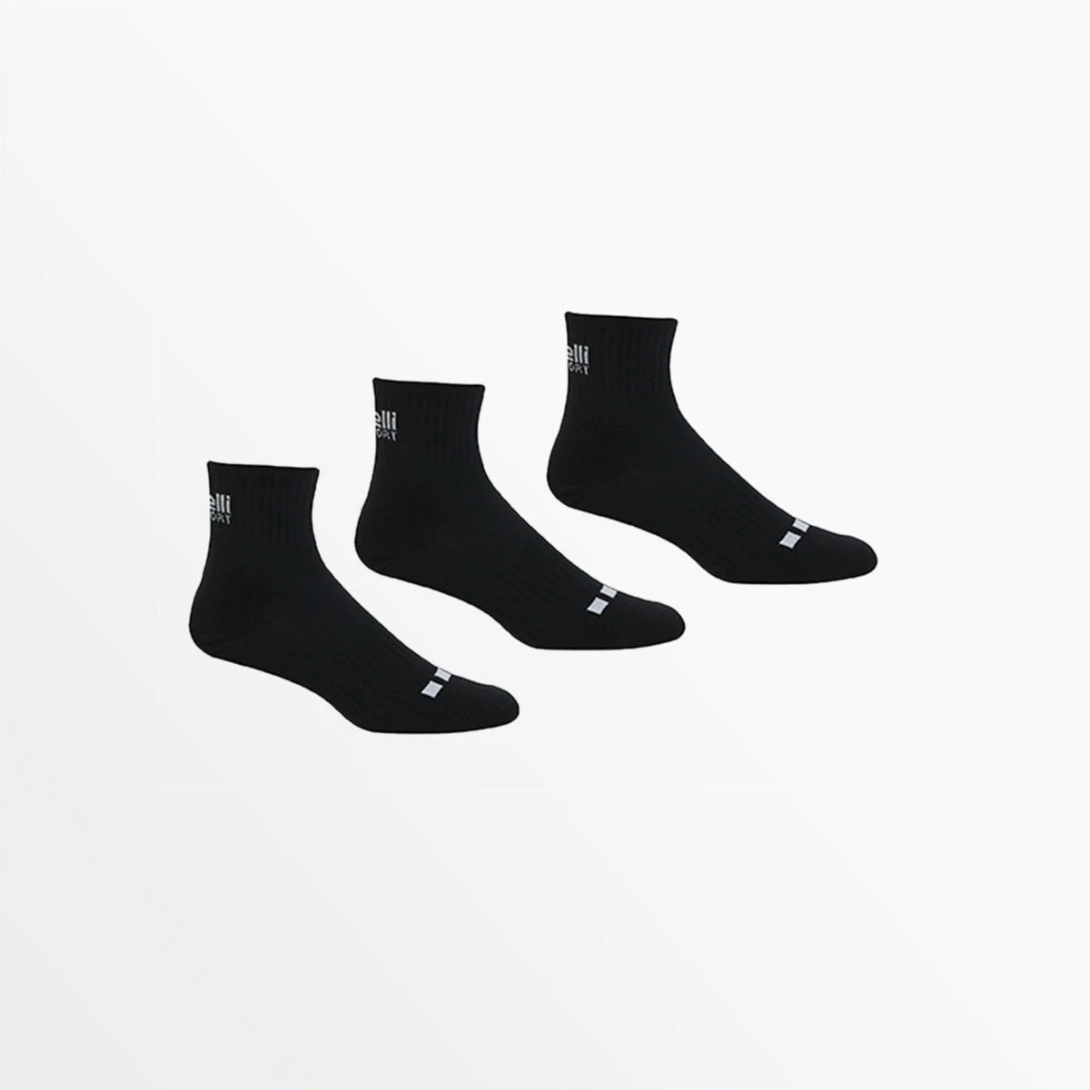 AGX-1765BLACK_8ae88ce7-a287-478a-b941-3f67424db6e2.jpg Capellisport.com BASICS CS-COOL LIGHTWEIGHT QUARTER TOP SOCKS